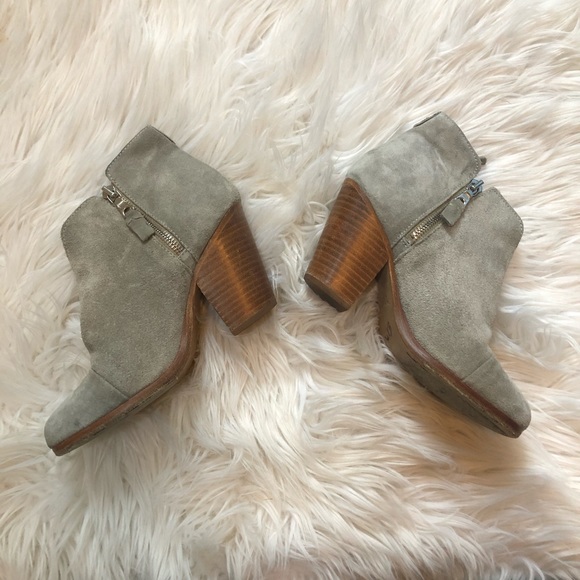 Rag & Bone Margot Grey Suede Zipper Bootie Sz 35 - Picture 7 of 10